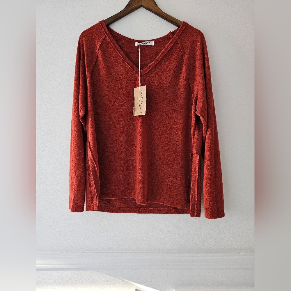Project Social T Rennen Textured Long Sleeve Top